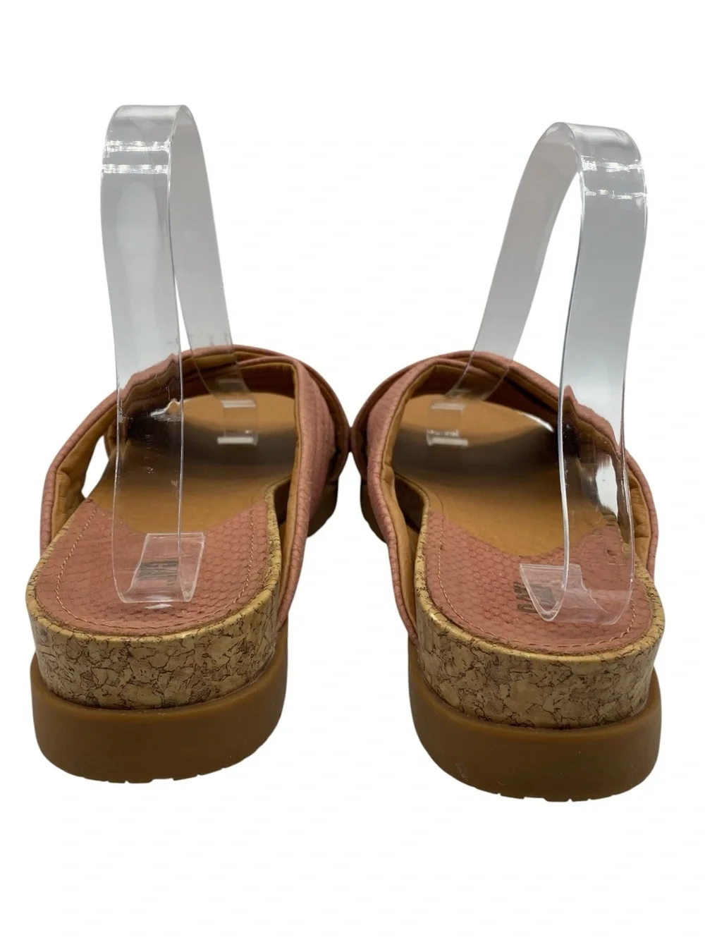 Caterpillar Womens Shoes Pink Leather Sandals 10 Flat Slip On Casual CAT Brand